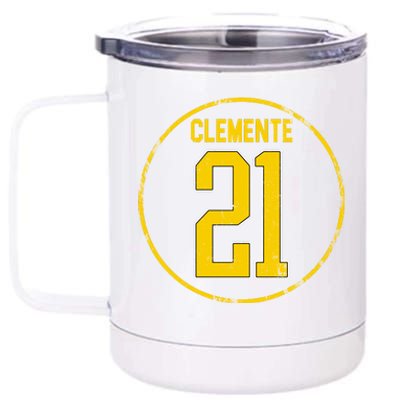 Clemente 21 Pittsburgh 12 oz Stainless Steel Tumbler Cup