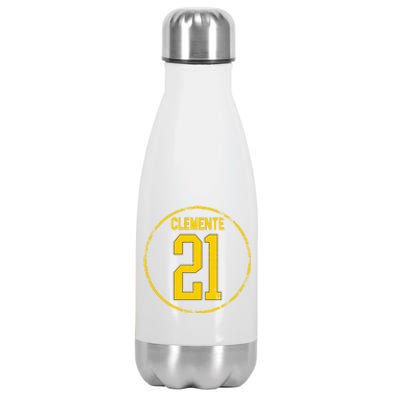 Clemente 21 Pittsburgh Stainless Steel Insulated Water Bottle