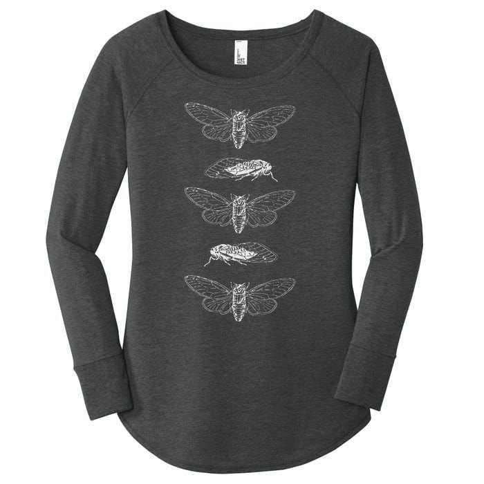 Cicadas 2024 Return Of The Insects Women's Perfect Tri Tunic Long Sleeve Shirt