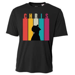 Chris 2024 Retro First Name Cooling Performance Crew T-Shirt