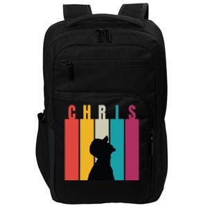 Chris 2024 Retro First Name Impact Tech Backpack