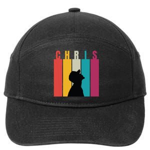 Chris 2024 Retro First Name 7-Panel Snapback Hat