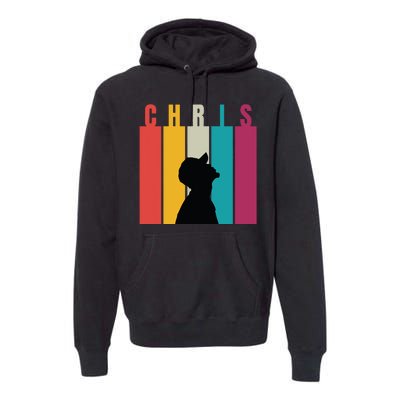 Chris 2024 Retro First Name Premium Hoodie