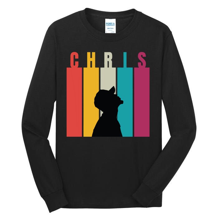 Chris 2024 Retro First Name Tall Long Sleeve T-Shirt