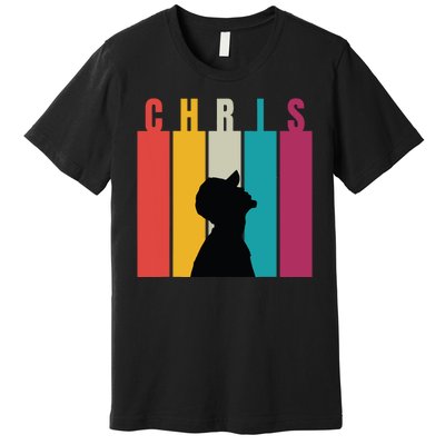 Chris 2024 Retro First Name Premium T-Shirt