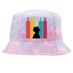 Chris 2024 Retro First Name Tie-Dyed Bucket Hat