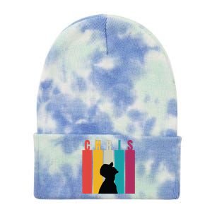 Chris 2024 Retro First Name Tie Dye 12in Knit Beanie