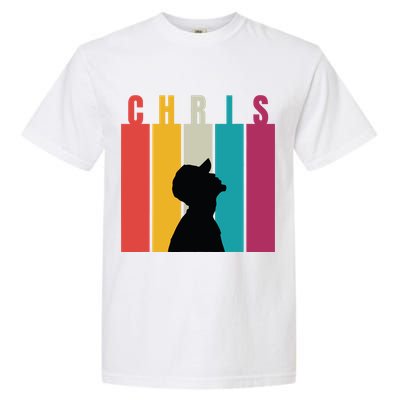 Chris 2024 Retro First Name Garment-Dyed Heavyweight T-Shirt