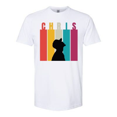 Chris 2024 Retro First Name Softstyle® CVC T-Shirt