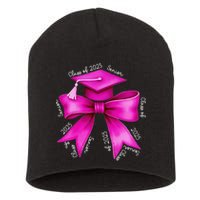 Class 2025 Senior Bow Coquette Graduation Diploma School Short Acrylic Beanie