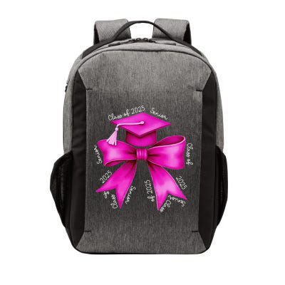 Class 2025 Senior Bow Coquette Graduation Diploma School Vector Backpack