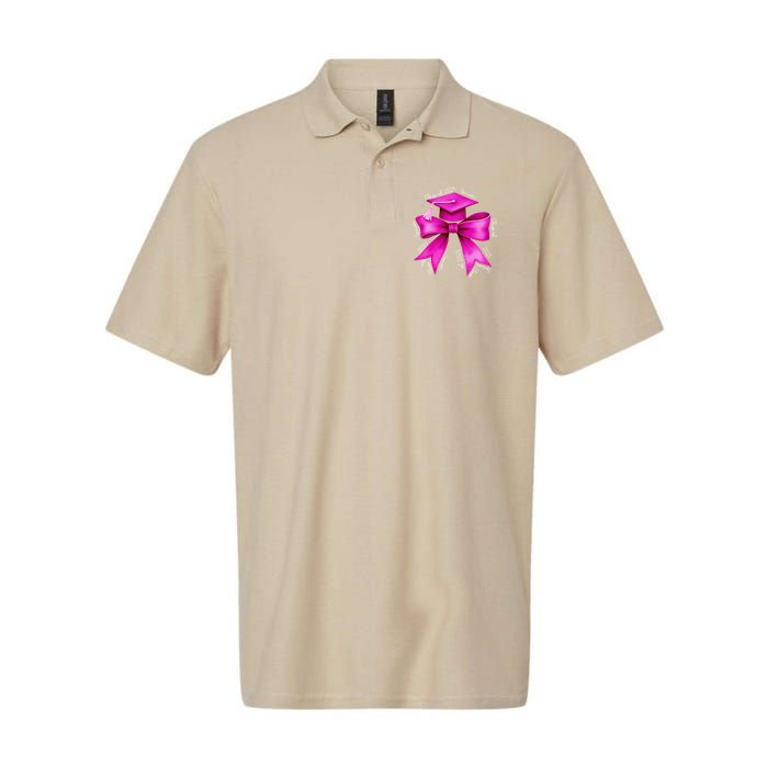 Class 2025 Senior Bow Coquette Graduation Diploma School Polo
