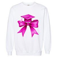 Class 2025 Senior Bow Coquette Graduation Diploma School Garment-Dyed Sweatshirt