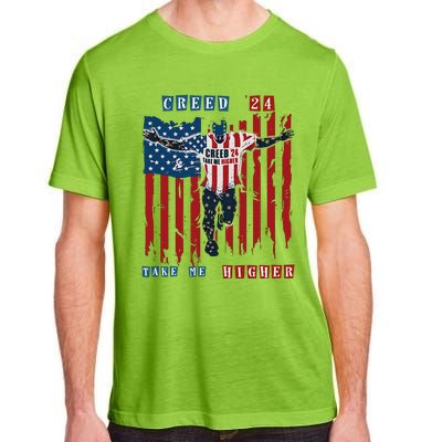 C.R.E.E.D 24 T.A.K.E M.E H.I.G.H.E.R Motivational And Uplifting Adult ChromaSoft Performance T-Shirt