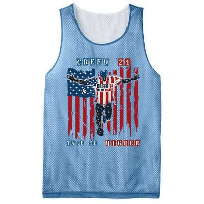 C.R.E.E.D 24 T.A.K.E M.E H.I.G.H.E.R Motivational And Uplifting Mesh Reversible Basketball Jersey Tank