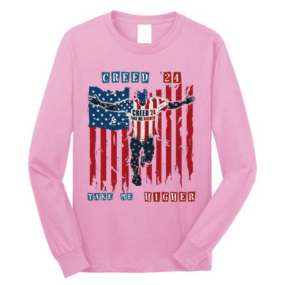 C.R.E.E.D 24 T.A.K.E M.E H.I.G.H.E.R Motivational And Uplifting Long Sleeve Shirt