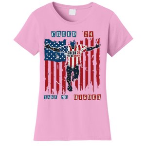 C.R.E.E.D 24 T.A.K.E M.E H.I.G.H.E.R Motivational And Uplifting Women's T-Shirt