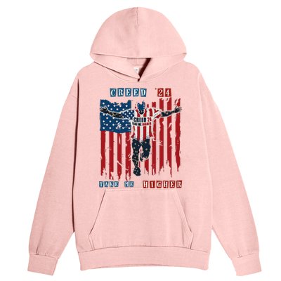 C.R.E.E.D 24 T.A.K.E M.E H.I.G.H.E.R Motivational And Uplifting Urban Pullover Hoodie