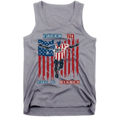 C.R.E.E.D 24 T.A.K.E M.E H.I.G.H.E.R Motivational And Uplifting Tank Top