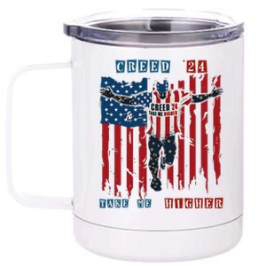 C.R.E.E.D 24 T.A.K.E M.E H.I.G.H.E.R Motivational And Uplifting 12 oz Stainless Steel Tumbler Cup