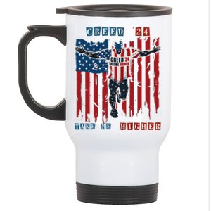 C.R.E.E.D 24 T.A.K.E M.E H.I.G.H.E.R Motivational And Uplifting Stainless Steel Travel Mug