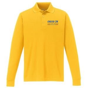 C.R.E.E.D. .24 T.A.K.E M.E. Hig.H.E.R Performance Long Sleeve Polo