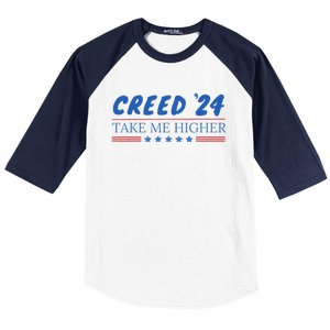 C.R.E.E.D. .24 T.A.K.E M.E. Hig.H.E.R Baseball Sleeve Shirt