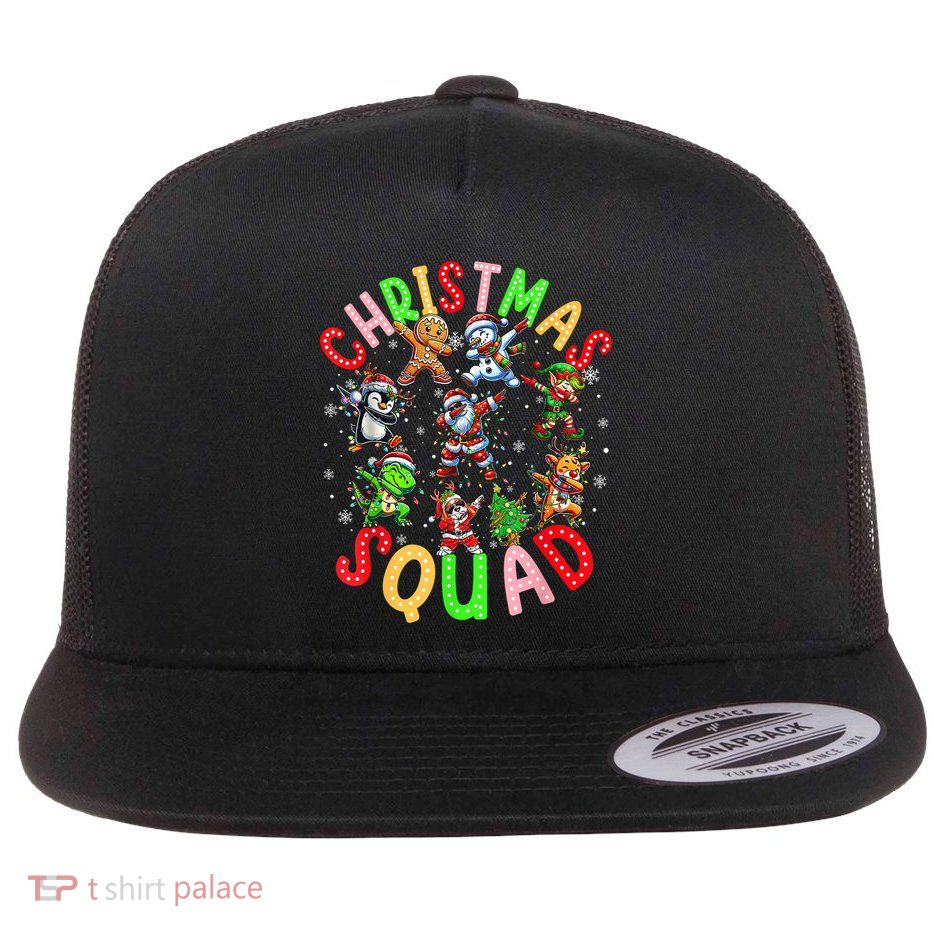 Christmas 2024 Team Santa Elf Squad Matching Family Xmas Gift Flatbill Hat