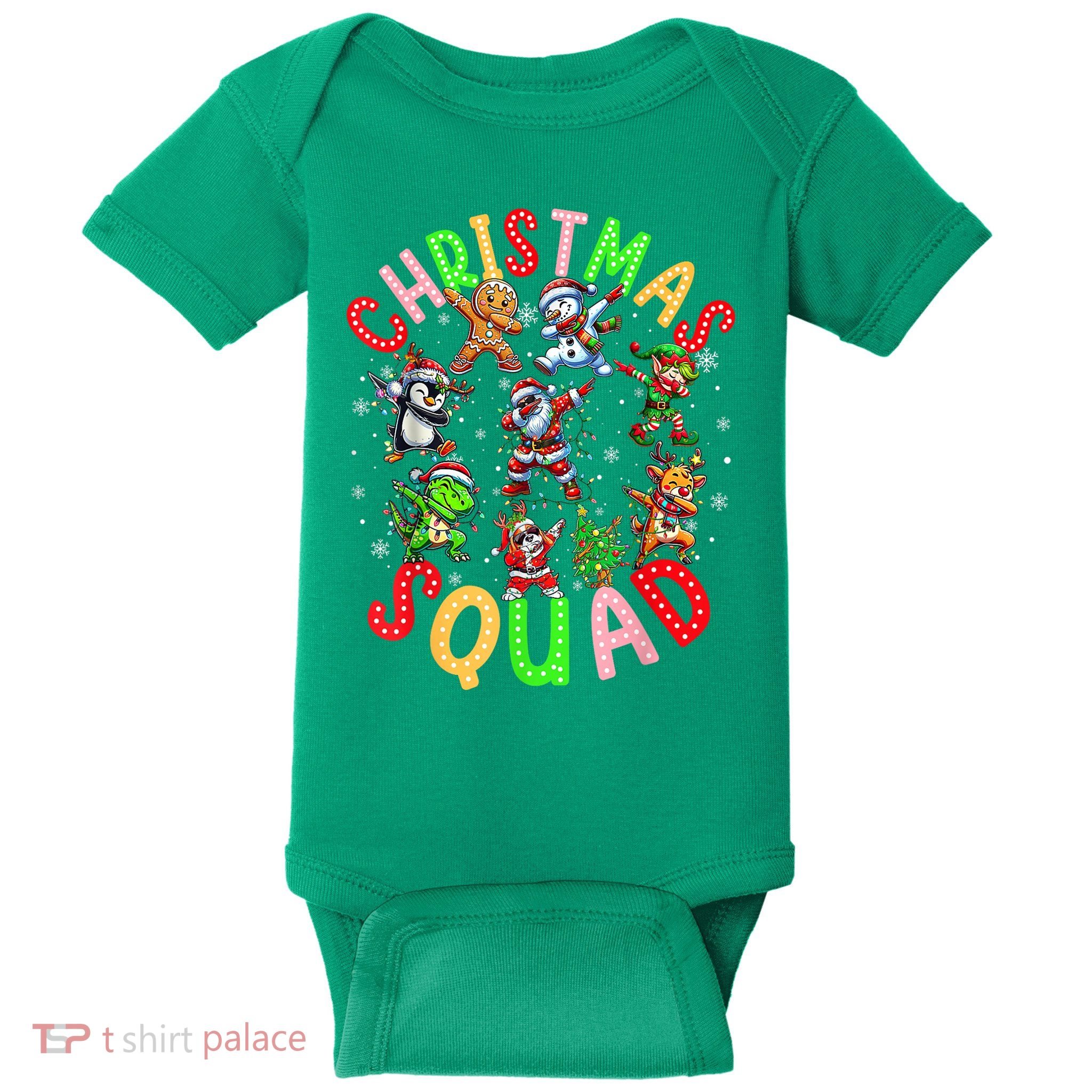 Christmas 2024 Team Santa Elf Squad Matching Family Xmas Gift Baby Bodysuit