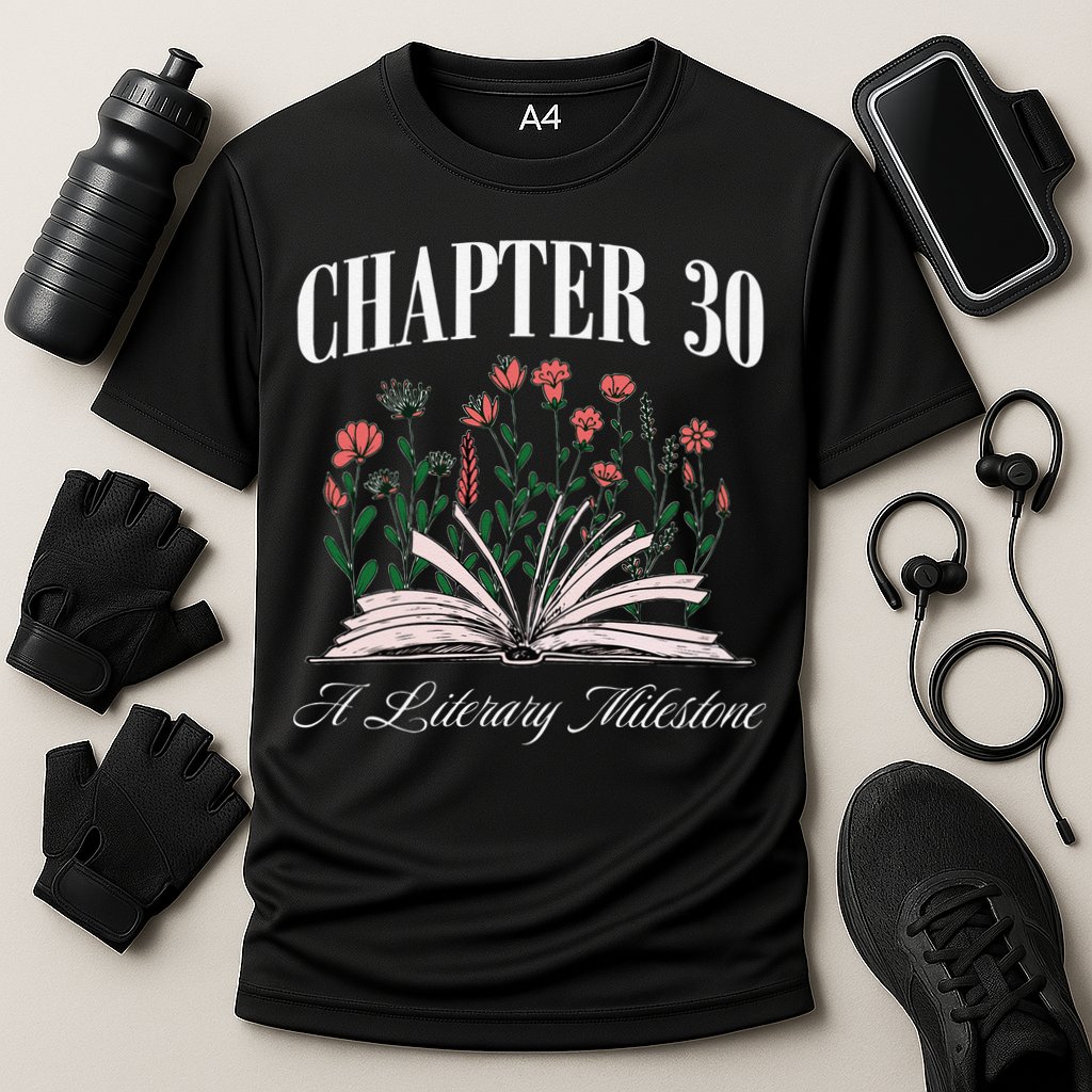 Chapter 30 A Literary Milestone Book Lover Hello 30 Gift Cooling Performance Crew T-Shirt