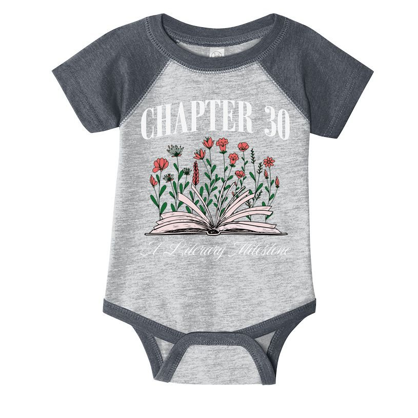 Chapter 30 A Literary Milestone Book Lover Hello 30 Gift Infant Baby Jersey Bodysuit