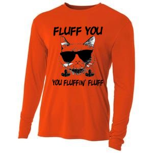 Cats 365 Adult Fluff You You Fluffin' Fluff Funny Cat Kitten Gift Cooling Performance Long Sleeve Crew