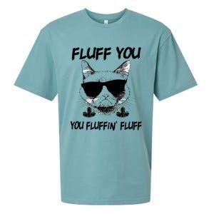 Cats 365 Adult Fluff You You Fluffin' Fluff Funny Cat Kitten Gift Sueded Cloud Jersey T-Shirt