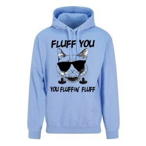 Cats 365 Adult Fluff You You Fluffin' Fluff Funny Cat Kitten Gift Unisex Surf Hoodie