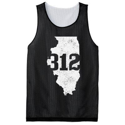 Chicago 312 Area Code Illinois Map State Pride Vintage Mesh Reversible Basketball Jersey Tank