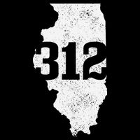 Chicago 312 Area Code Illinois Map State Pride Vintage Kids Hoodie
