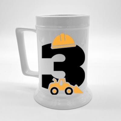  3rd Birthday Construction Gift For Birthday Boy Beer Stein