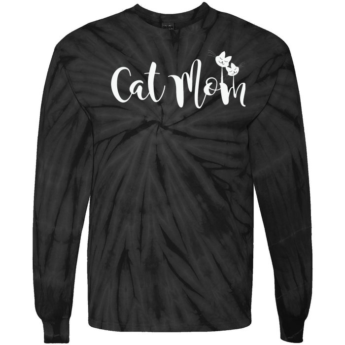 Cats 365 Cat Mom Graphic Pullover Hoodie Tie-Dye Long Sleeve Shirt