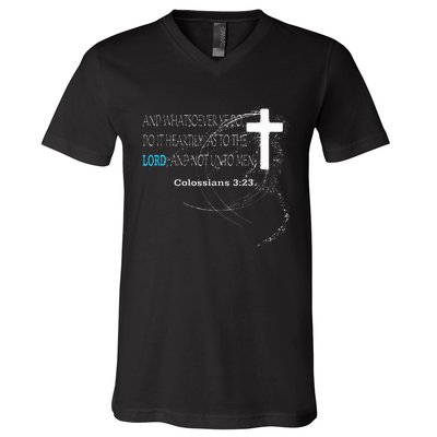 Colossians 323 V-Neck T-Shirt