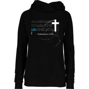 Colossians 323 Womens Funnel Neck Pullover Hood