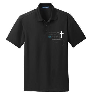 Colossians 323 Dry Zone Grid Polo