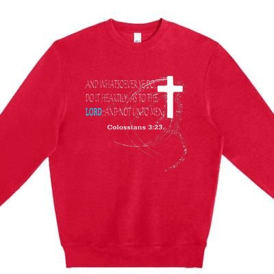 Colossians 323 Premium Crewneck Sweatshirt