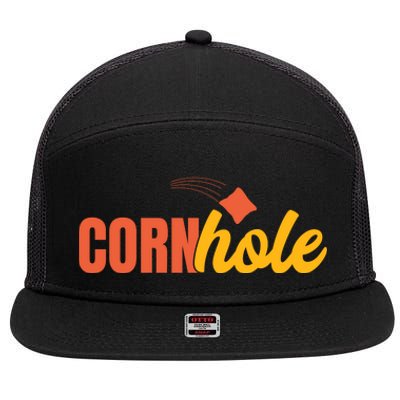 Cornhole 30 7 Panel Mesh Trucker Snapback Hat