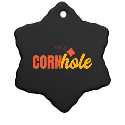 Cornhole 30 Ceramic Star Ornament