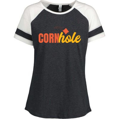 Cornhole 30 Enza Ladies Jersey Colorblock Tee