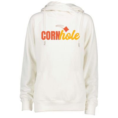 Cornhole 30 Womens Funnel Neck Pullover Hood