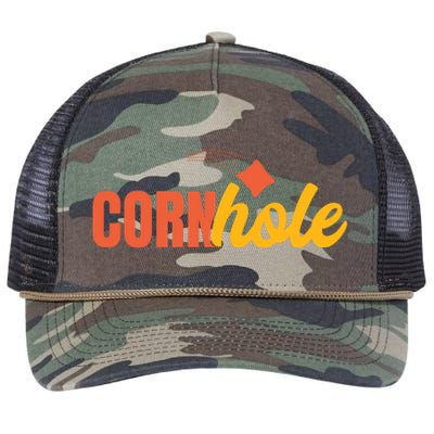 Cornhole 30 Retro Rope Trucker Hat Cap