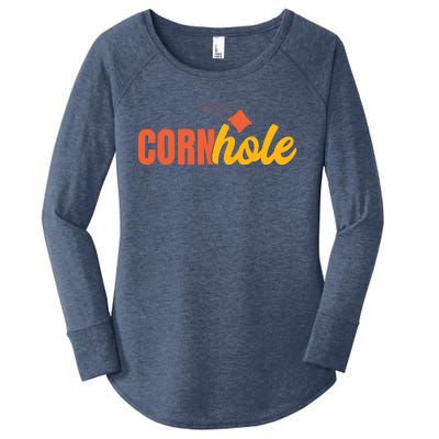 Cornhole 30 Women's Perfect Tri Tunic Long Sleeve Shirt