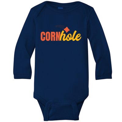 Cornhole 30 Baby Long Sleeve Bodysuit