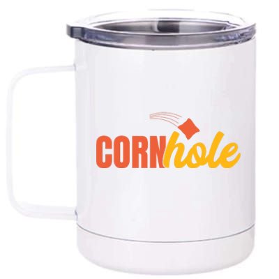 Cornhole 30 12 oz Stainless Steel Tumbler Cup